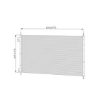 Replacement A/C Condenser for CND40132 Stock Repair Part (See Compatibility)