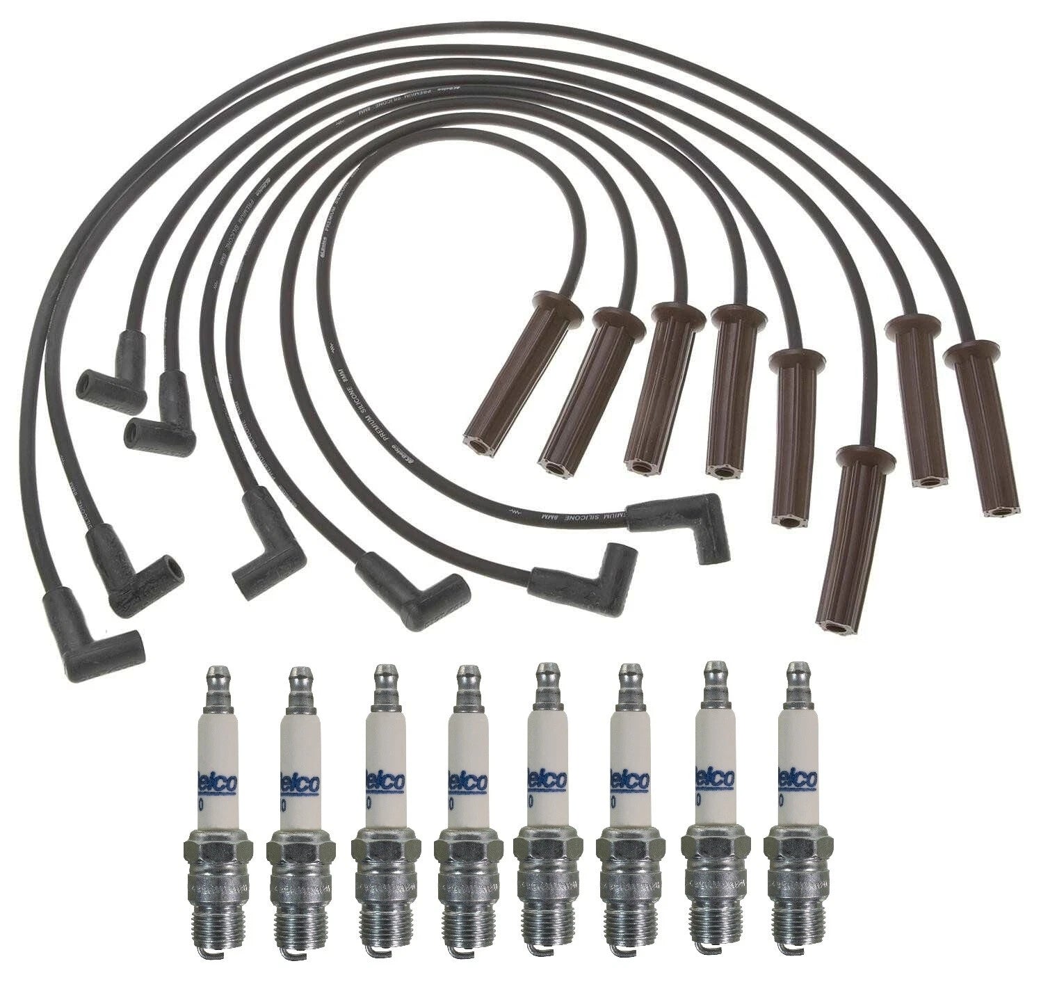 Pro Ignition Wire Set & ACDelco Rapidfire Spark Plugs for Chevy GMC 7.4 V8