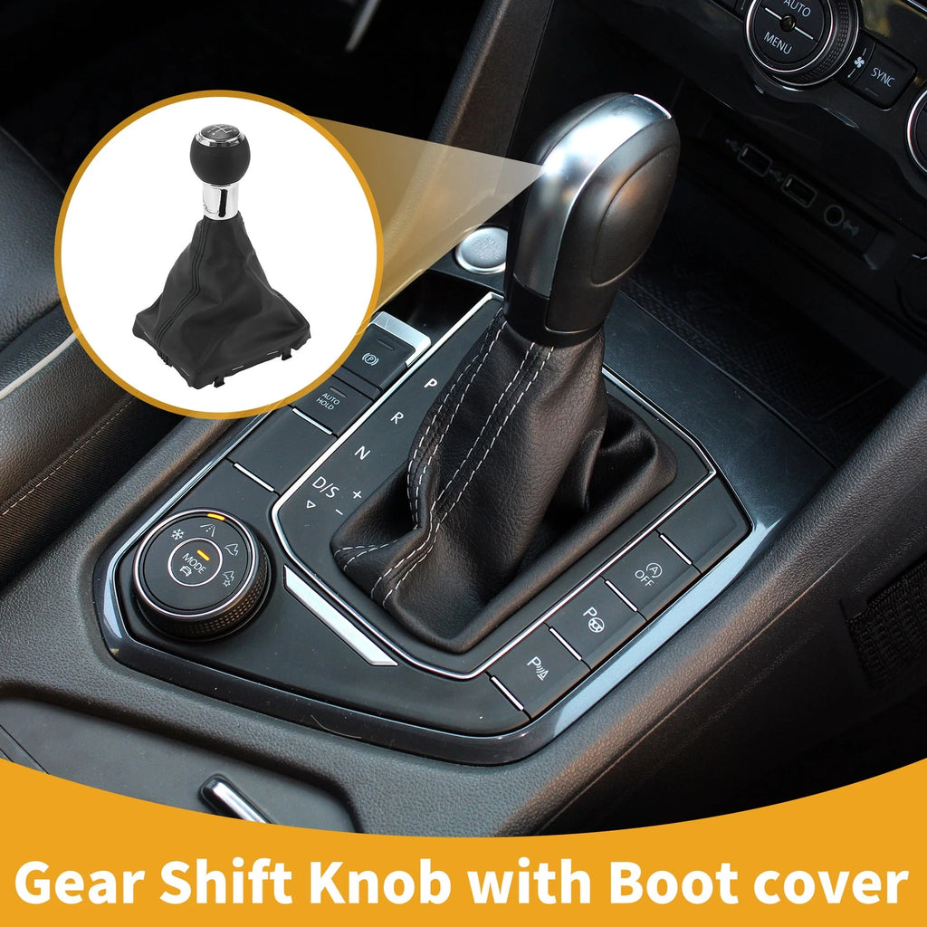5 Speed Gear Shift Knob with Boot for Audi A3 (2006–2013)