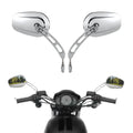 Chrome Rearview Mirrors for Harley CVO Tri Electra Street Glide Freewheeler