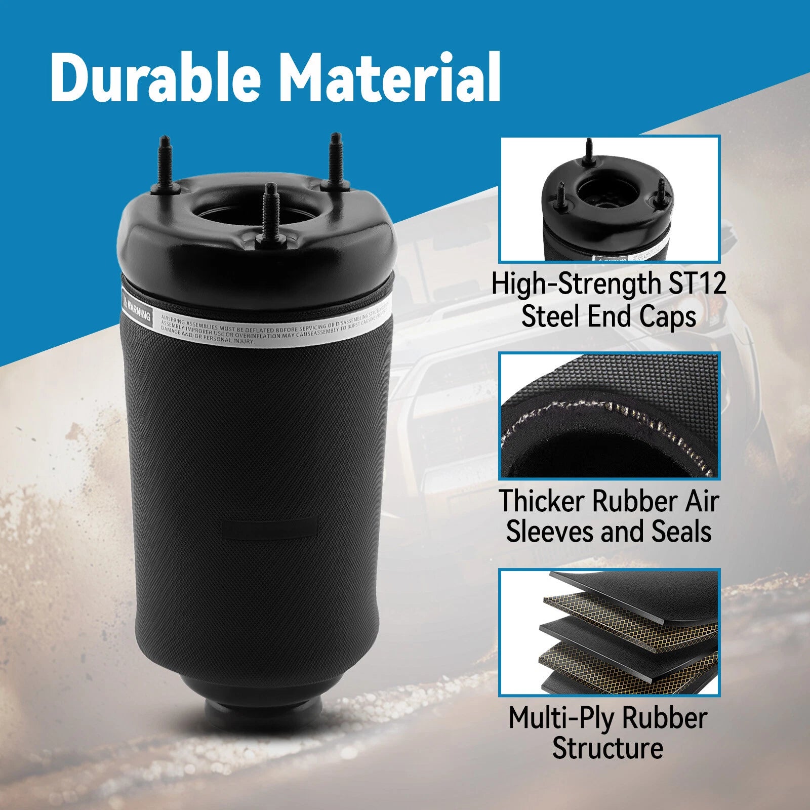 2X Front Air Suspension Bag for Mercedes W164 ML320 ML350 X164 GL450 GL550