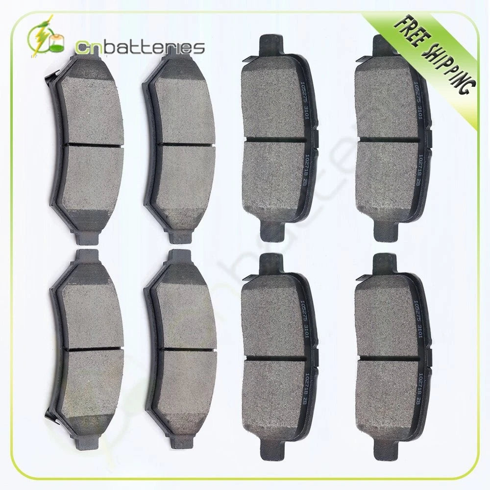Set of 4 Low Dust Ceramic Brake Pads for Buick Allure (2005–2008)