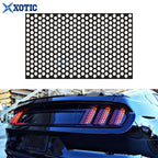 Honeycomb Style Universal Car Tail Light Gloss Black Sticker (48–30cm)