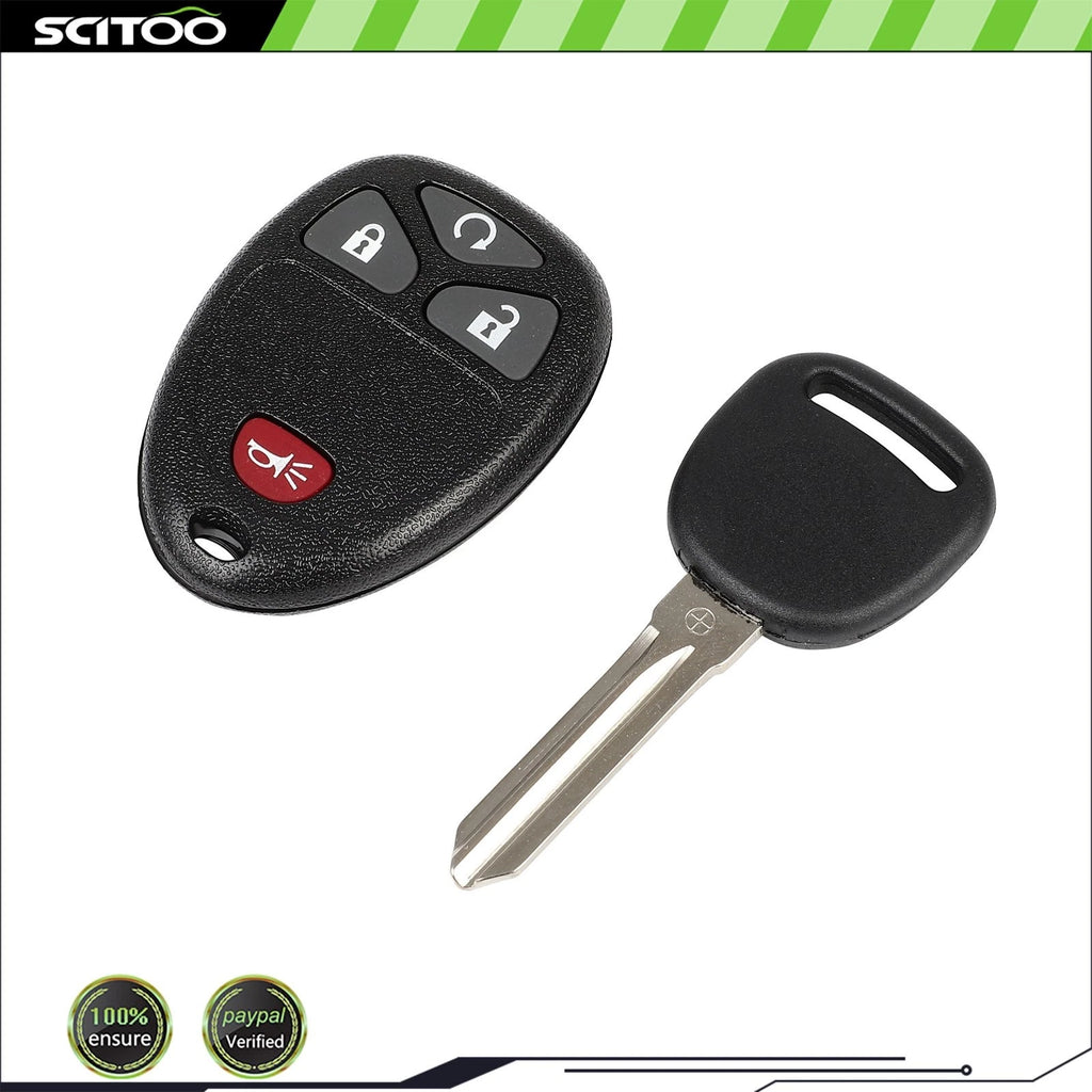 Remote Car Fob + Key for Chevrolet HHR (2006–2011) KOBGT04A