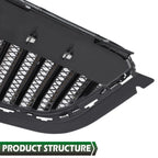 Front Bumper Upper Grille for Buick Envision (2016–2018) with Chrome Trim