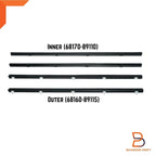 Outer Inner Weatherstrip Door Seal for Toyota Hilux 4Runner (1984-1988)