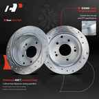 Rear Drilled Brake Rotors & Ceramic Pads for Mitsubishi Eclipse (2006-2012)