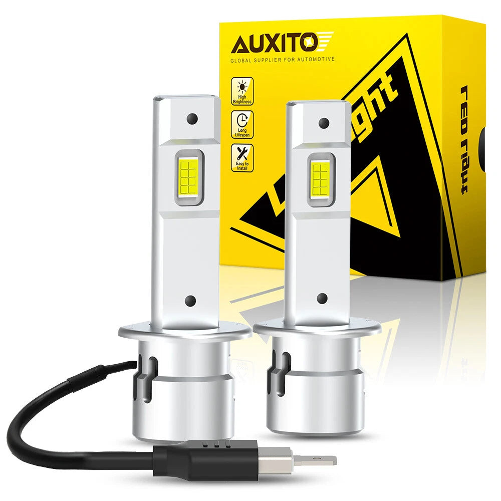 2X AUXITO LED Headlight Bulbs for H1 (2010–2023)
