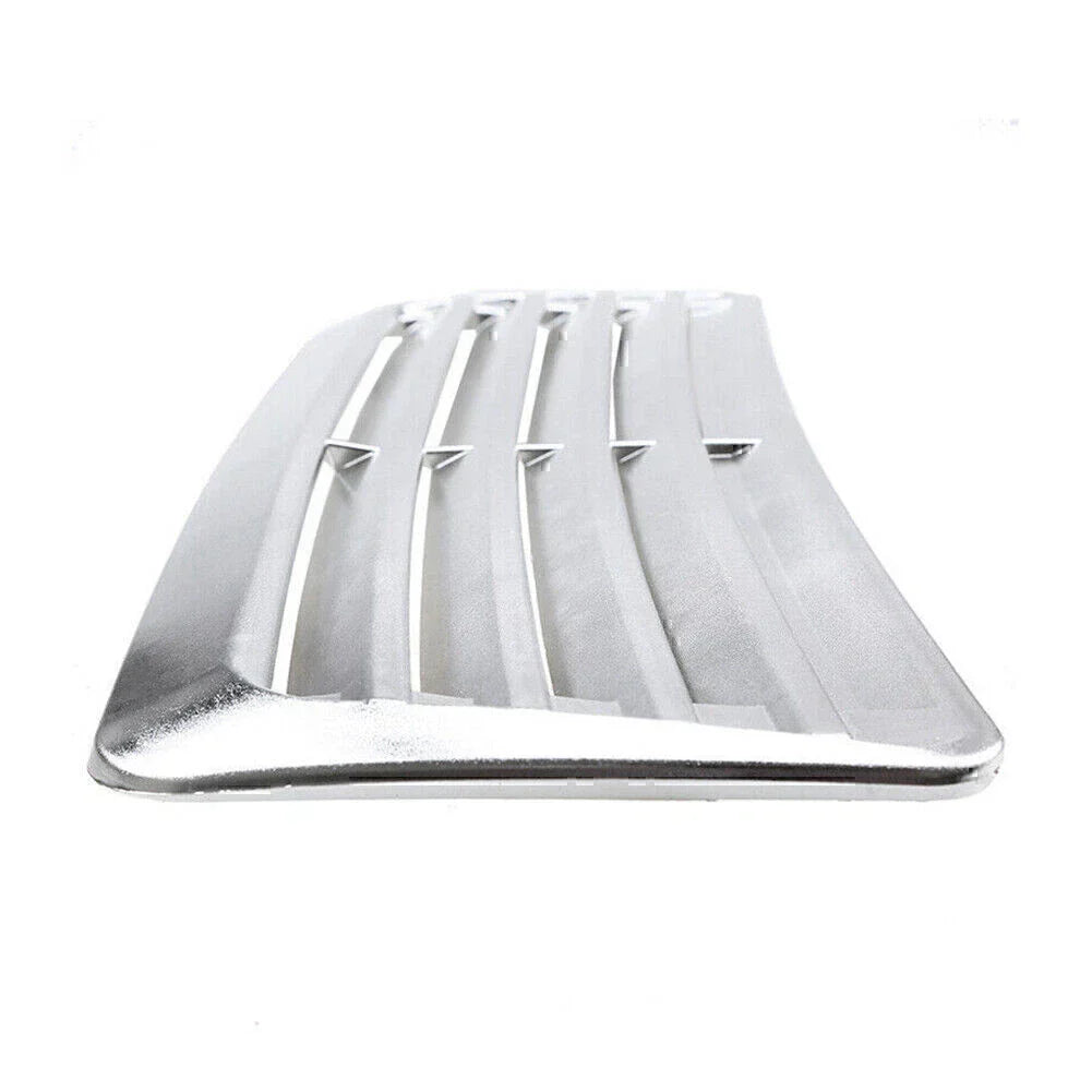 Universal Silver Air Flow Intake Scoop for Car Hood Trim
