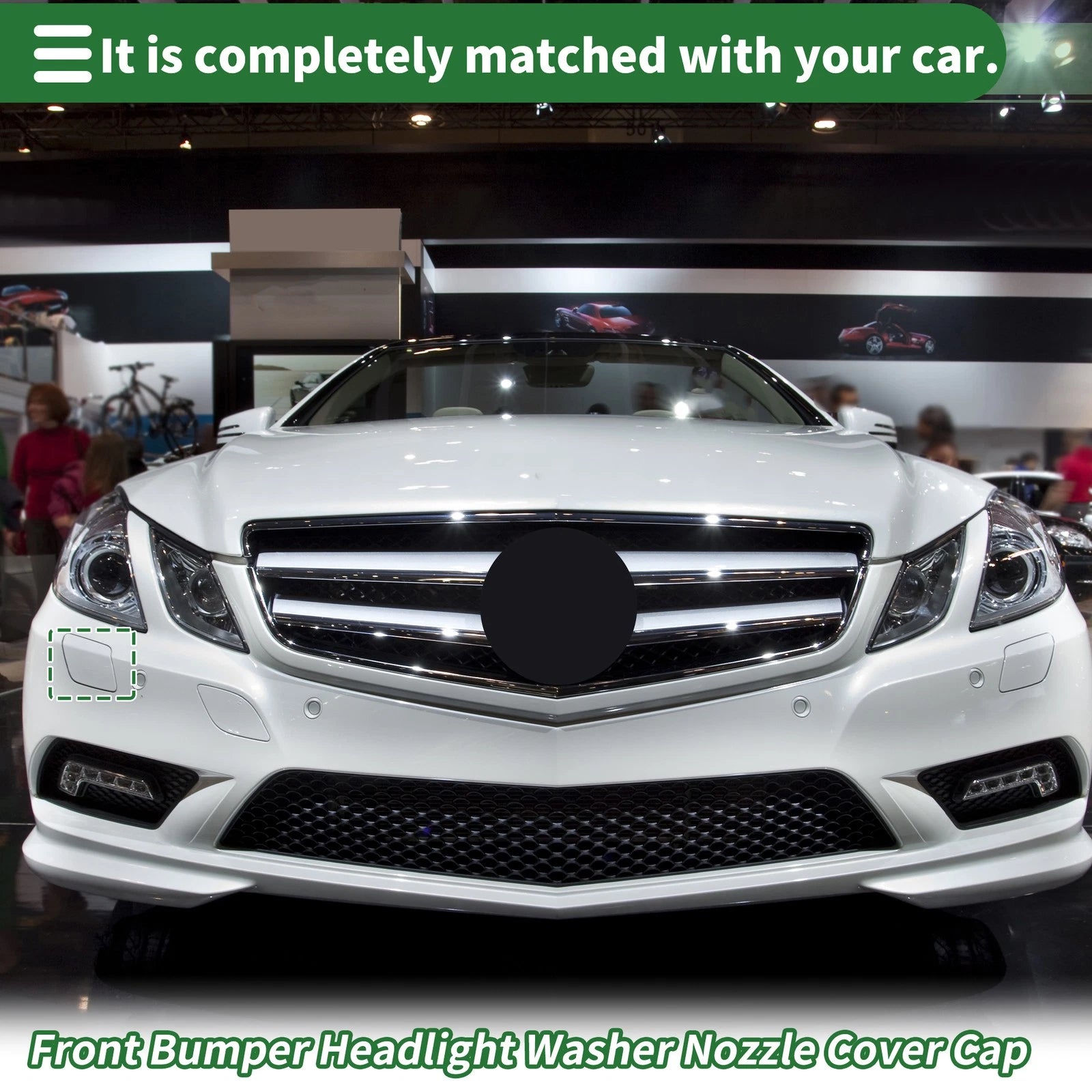Headlight Washer Nozzle Cover Cap for Mercedes-Benz E400 (2014–2016)