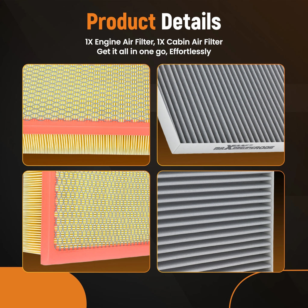 Air Filter Bundle Kit for Toyota Tacoma 3.5L V6 (2016–2023) CF10374 88970273
