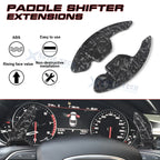 Black Forged Steering Wheel Paddle Shifter Extension for Audi A4 (2017-2025)