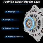 Alternator for Nissan Murano Pathfinder Infiniti QX60 JX35 (2011–2017) No. 231003JA1A