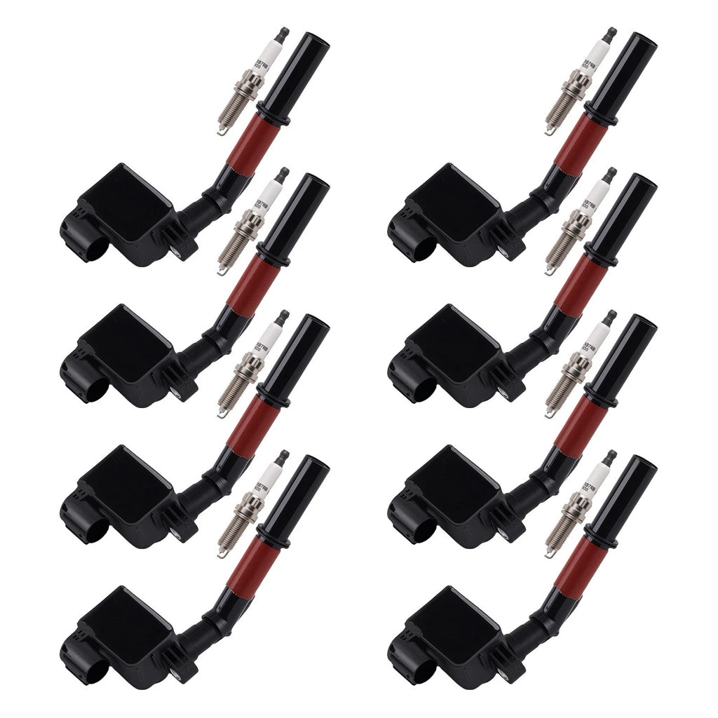 8pcs Ignition Coil + Spark Plugs for Mercedes ML63 AMG (2012–2015) UF748