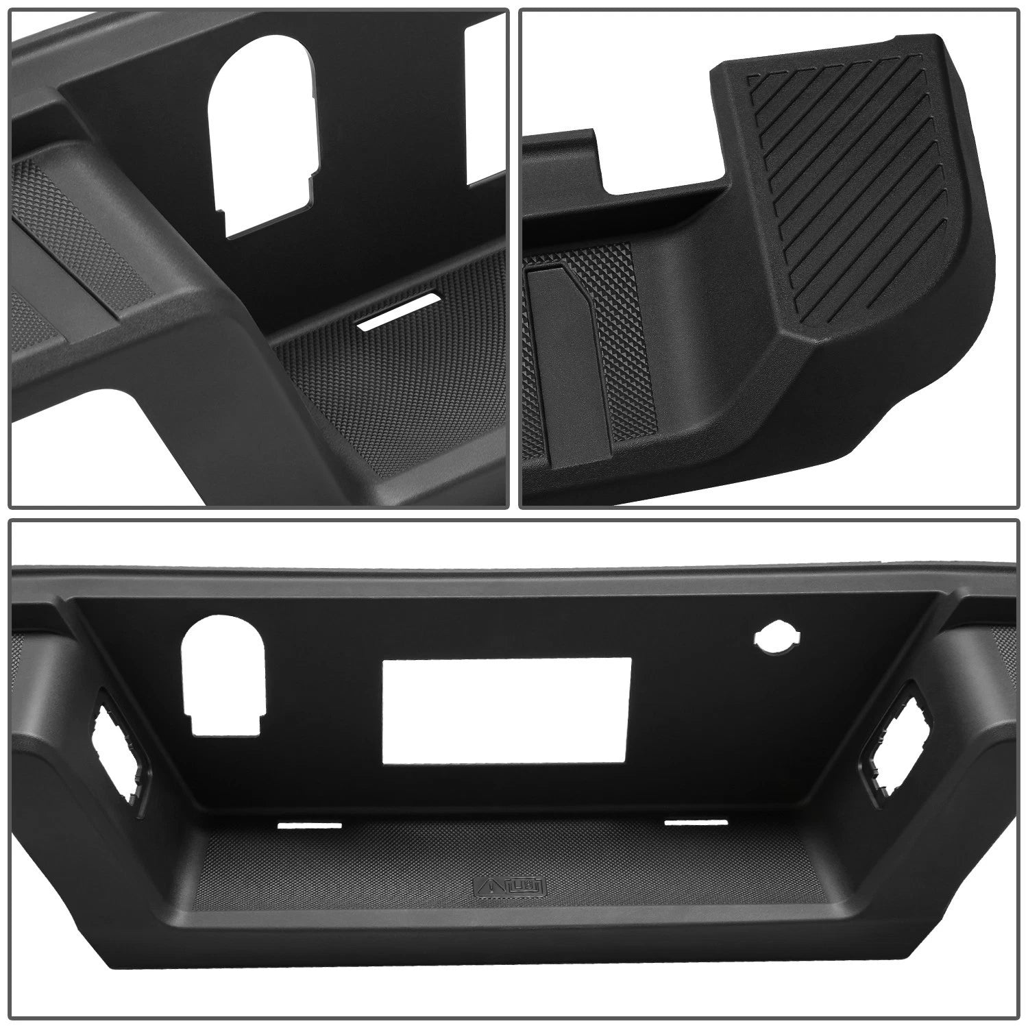 Rear Bumper Step Pad for Ford F-150 (2021–2023) Black w/o Sensor Holes