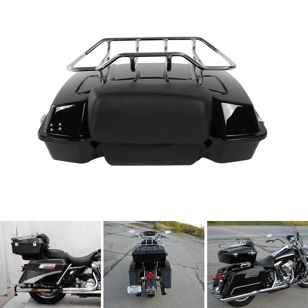 Razor Trunk with Luggage Rack Pad for Harley Touring (1997–2013)