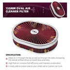 12" Oval Full Finned Air Cleaner for Carburetors