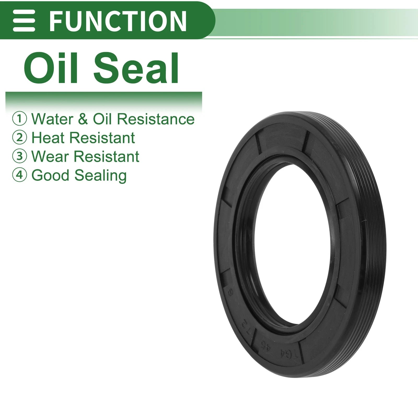 Oil Seal for Various Models (45x72x8mm, NBR Rubber, High Pressure)