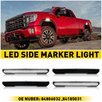 Waterproof White LED Side Marker Light for GMC Sierra 2500 3500 (2020–2022)