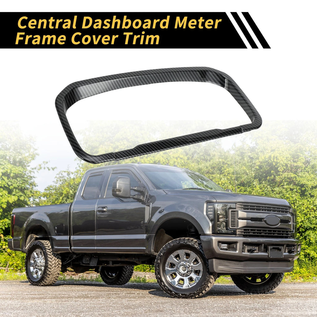 Carbon Fiber Dashboard Meter Frame Cover Trim for Ford Maverick (2022–2024)