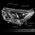 OE Style Projector Headlight for Toyota RAV4 (2016–2018) - Black Housing
