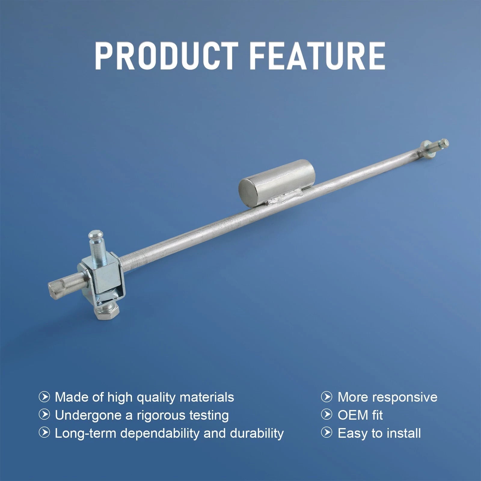 Transfer Case Control Lever Shift Linkage Rod & Bushings Kit for Dodge Ram (1994-2001)