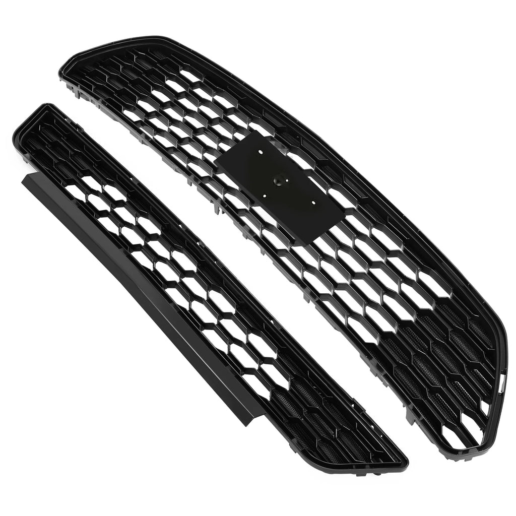 Front Bumper Grille Replacement Kit Black for Ford Mustang (2015–2017)
