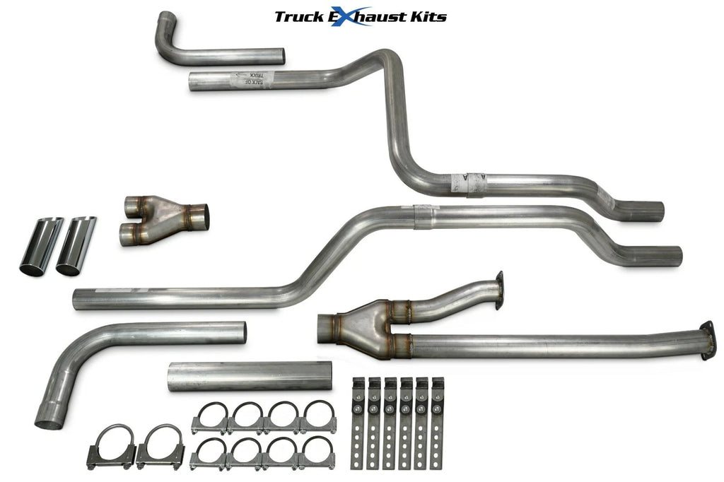 2.5" Dual Exhaust Kit Y Pipe for Toyota Tundra (2009–2013) Chrome Tip