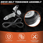 Serpentine Belt Drive Tensioner Kit for Buick Encore (2013–2020) K060544 6PK1383
