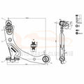 Set of 8 Front Lower Control Arms Tie Rods Suspension Kit for Chevy HHR (2006–2011)