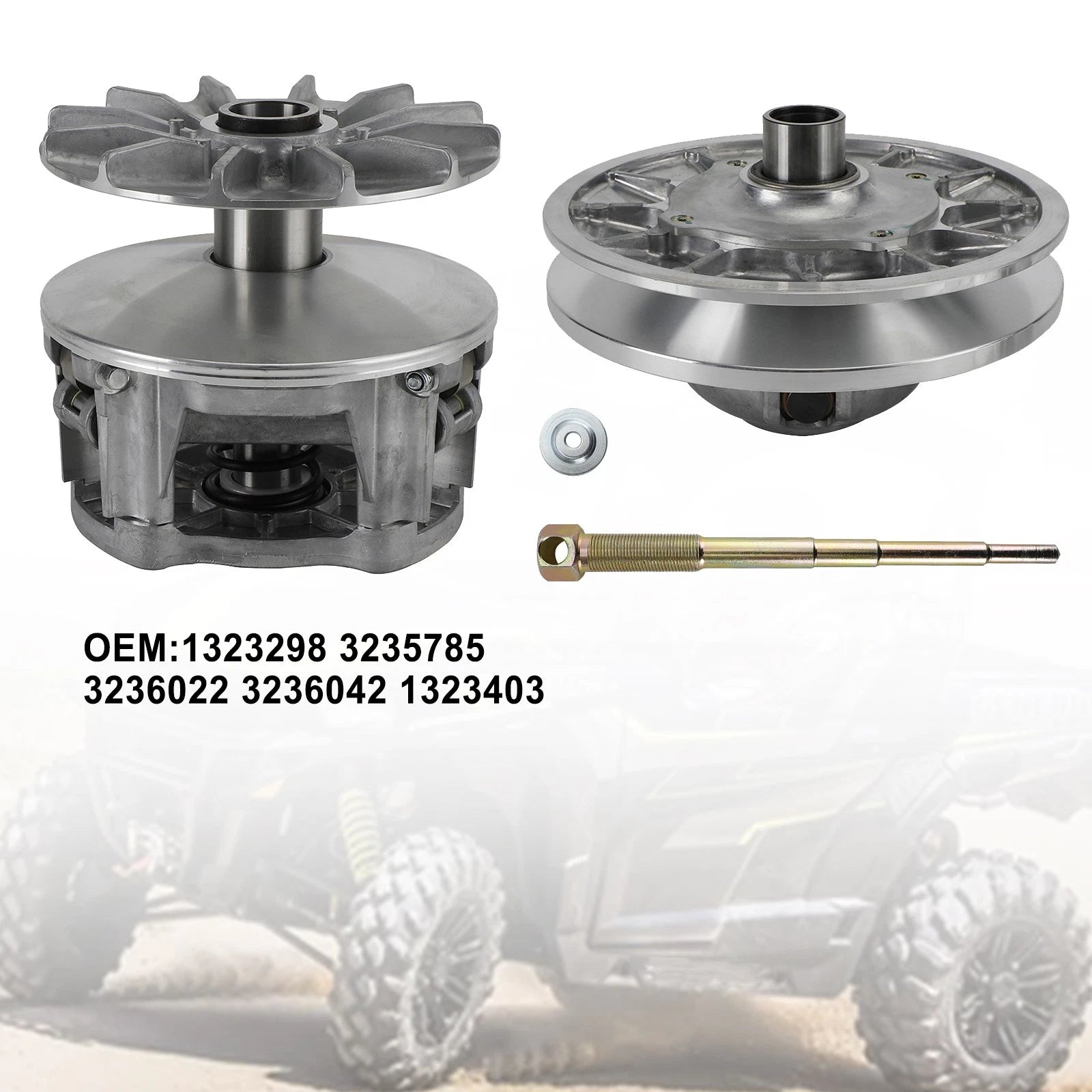Complete Clutch Variator Pulley Set for Polaris RZR General 1000 (2016–2023) 1323298 3235785