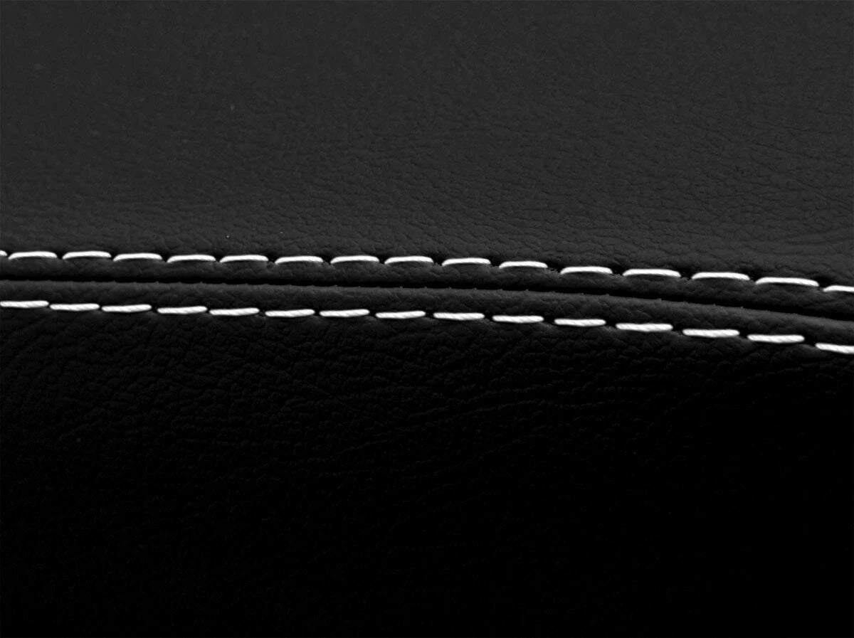 Leather Console Lid Armrest Cover for Toyota 4Runner (2010–2019) White Stitch