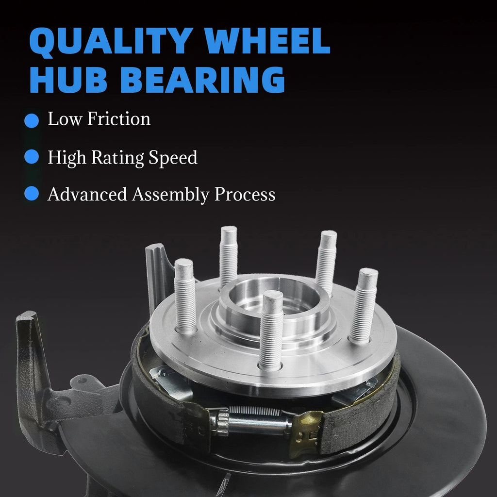 2X Front Steering Knuckle & Wheel Bearing Hub Assembly for Honda Civic (2006–2011)