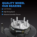 2X Front Steering Knuckle & Wheel Bearing Hub Assembly for Honda Civic (2006–2011)