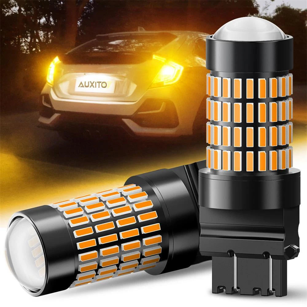 2X Amber LED Turn Signal Parking Marker Light Bulb for Make Model 