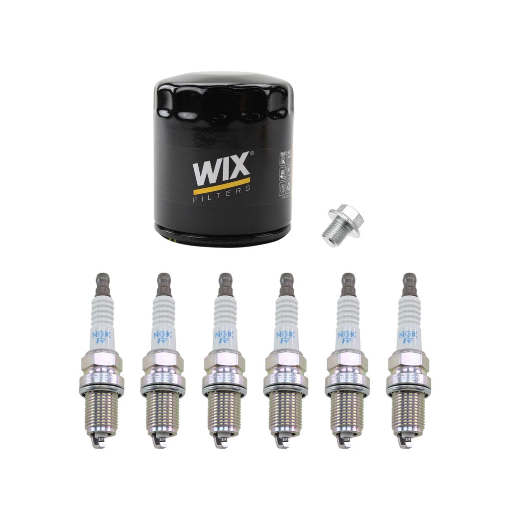 Wix Engine Oil Filter & NGK 6 Spark Plugs for Toyota Camry ES250 (1992–1996)