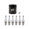 Wix Engine Oil Filter & NGK 6 Spark Plugs for Toyota Camry ES250 (1992–1996)