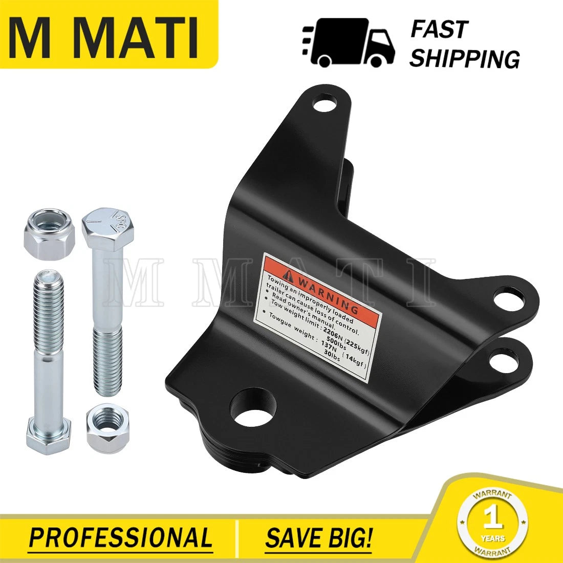Trailer Hitch with Bolt for Honda Recon TRX250 TRX250TE/TM (1997–2024) 50810-HM8-650