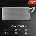 A/C Condenser with Bracket & Receiver Drier for Hyundai Sonata (2016-2019)