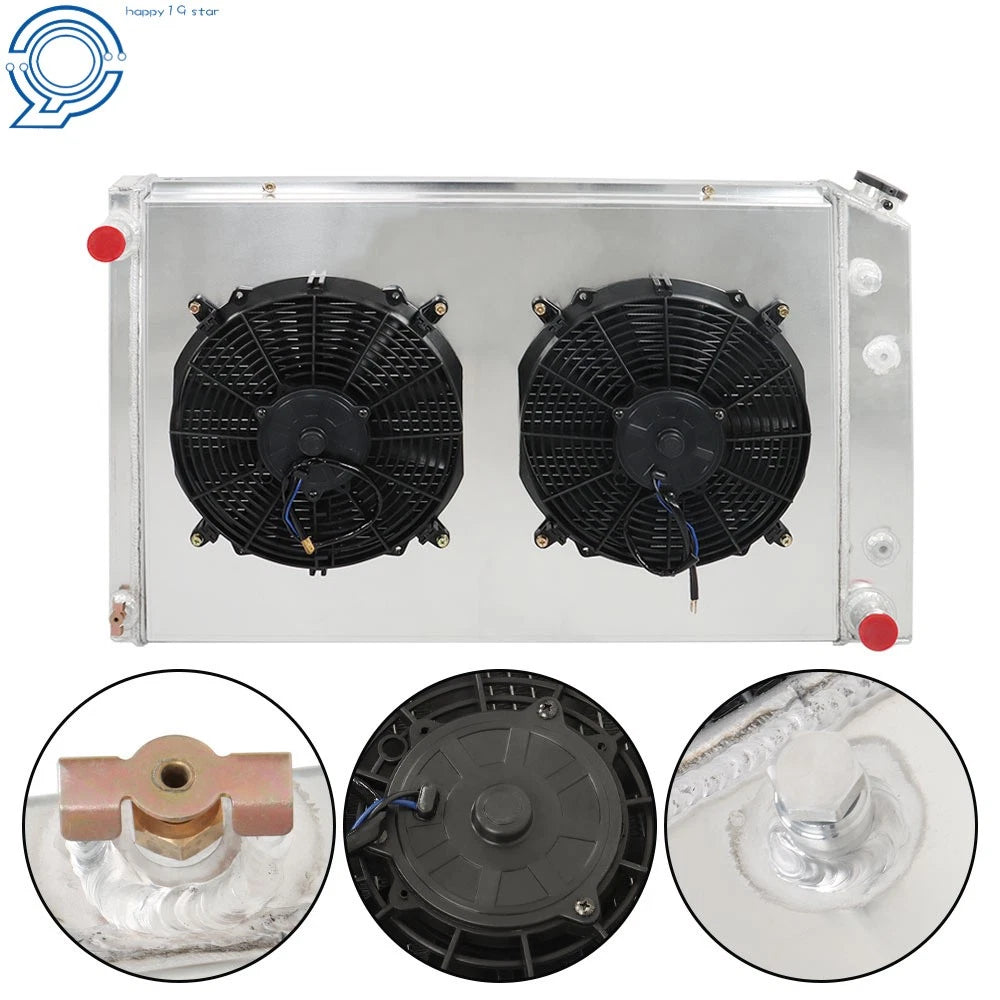 3 Row Radiator Shroud Fan for Chevy C/K C10 C20 C30 GMC Truck (1973–1987)