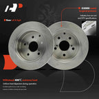 Ceramic Pads & Rear Disc Brake Rotors for Toyota Matrix (2009–2013)