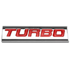 Turbo Metal Emblem Decal Trim Badge for Universal Use (All Years)