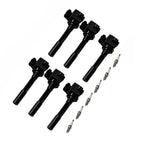 Set of 6 Ignition Coils & Iridium Spark Plugs for Honda Acura Isuzu V6 (2000–2010)