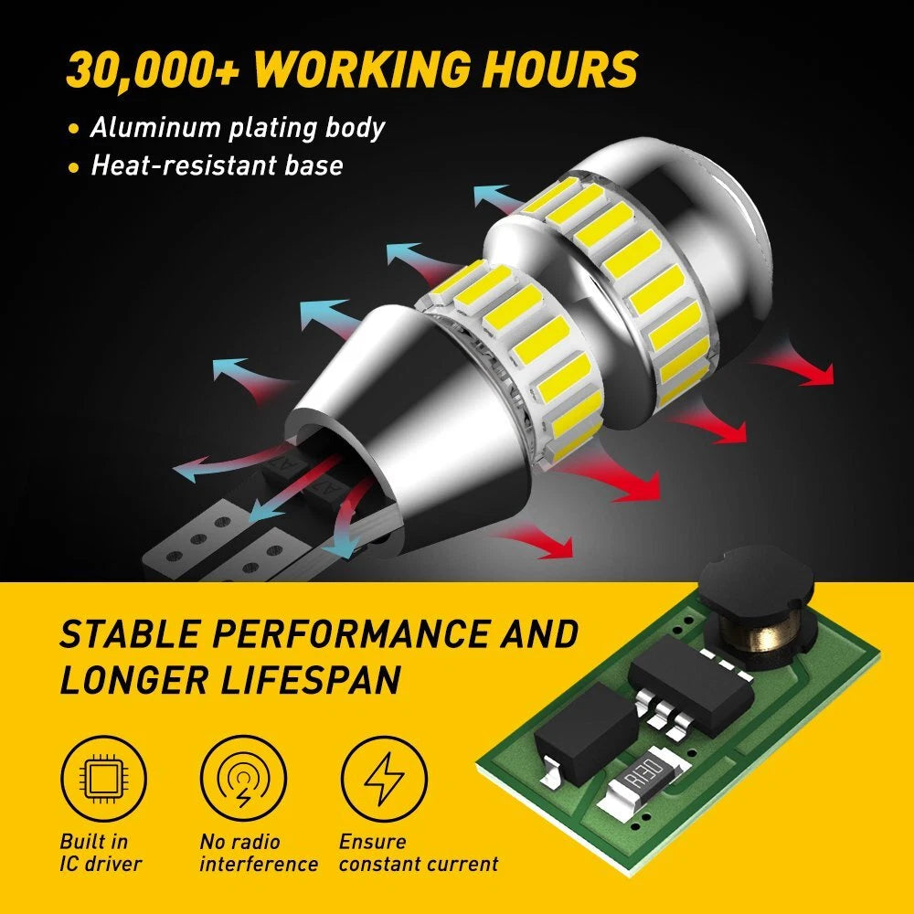 2X LED Reverse Backup Light Bulb for AUXITO (921, 912)
