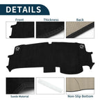 Dashboard Cover Mat for Honda STEPWGN AIR SPADA (2022-2023) Black Protector