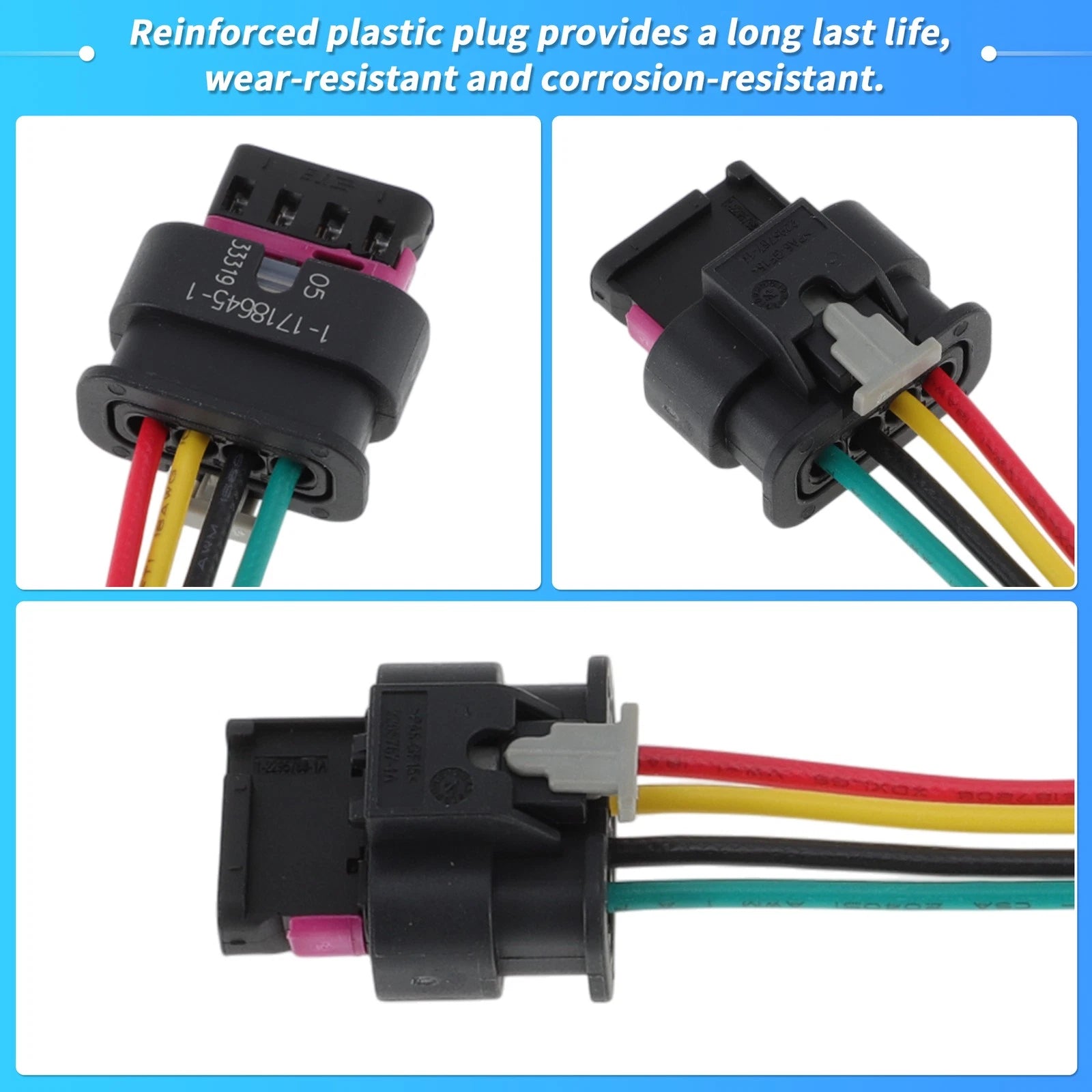 Set of 4 Ignition Coil Connector Plug Harness for Genesis G70 (2020–2023) No. 273002E601