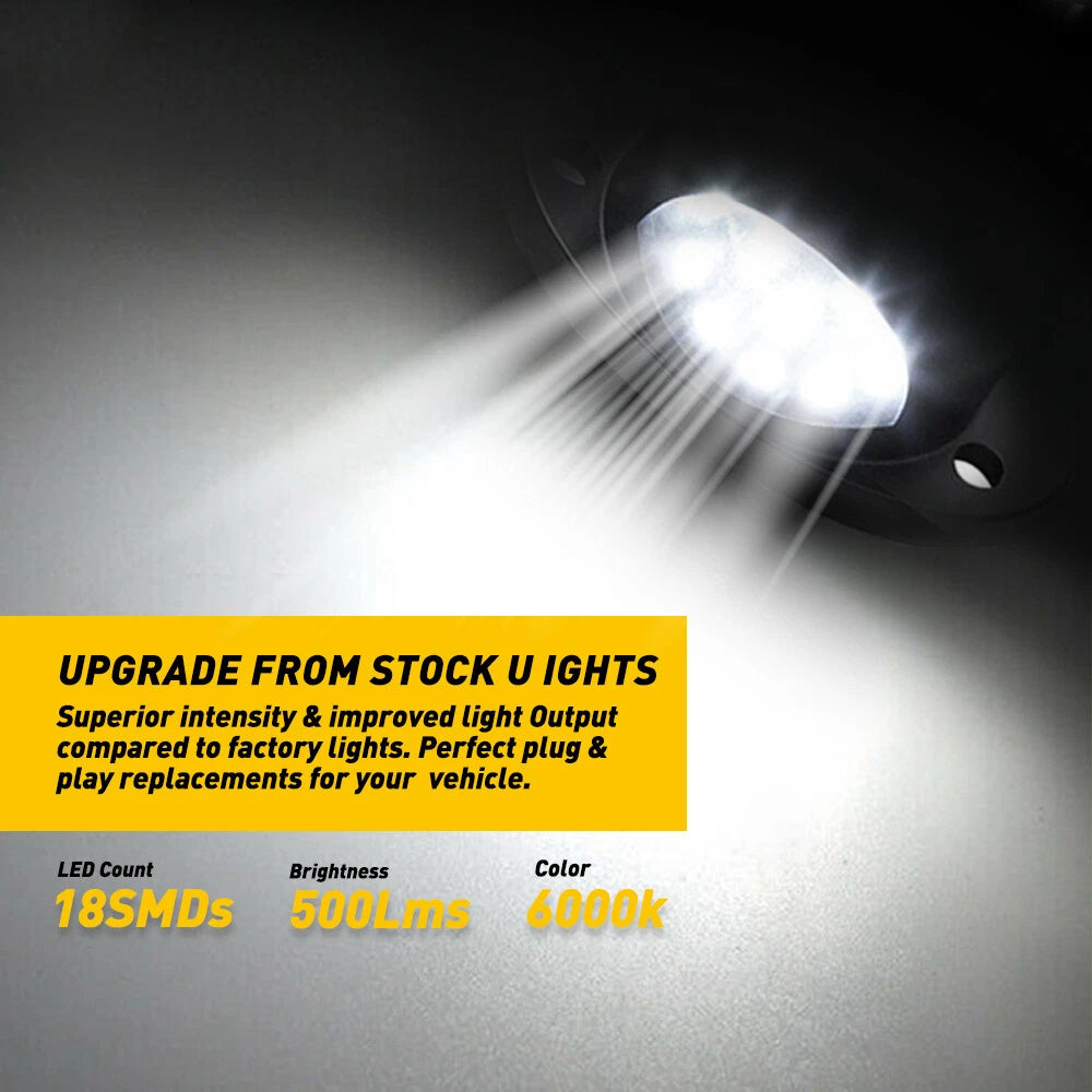 LED License Plate Light Lens for Dodge RAM 1500 2500 3500 (1994–2001)