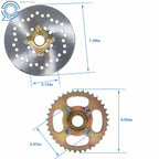 Rear Live Axle Kit Brake Assembly for Go Kart ATV (Fits Various Models)