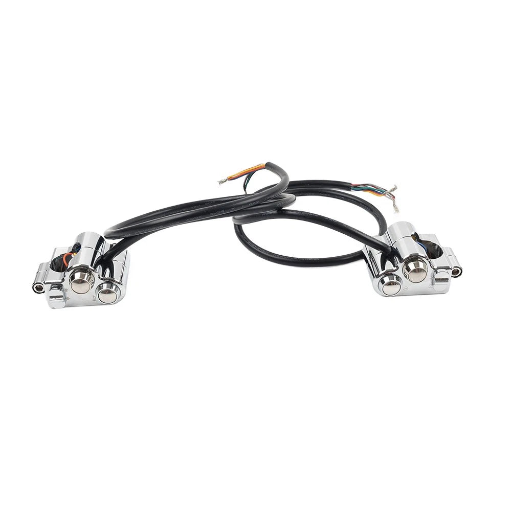 1" Handlebar Switch Controls Housing Chrome for Harley (Universal)