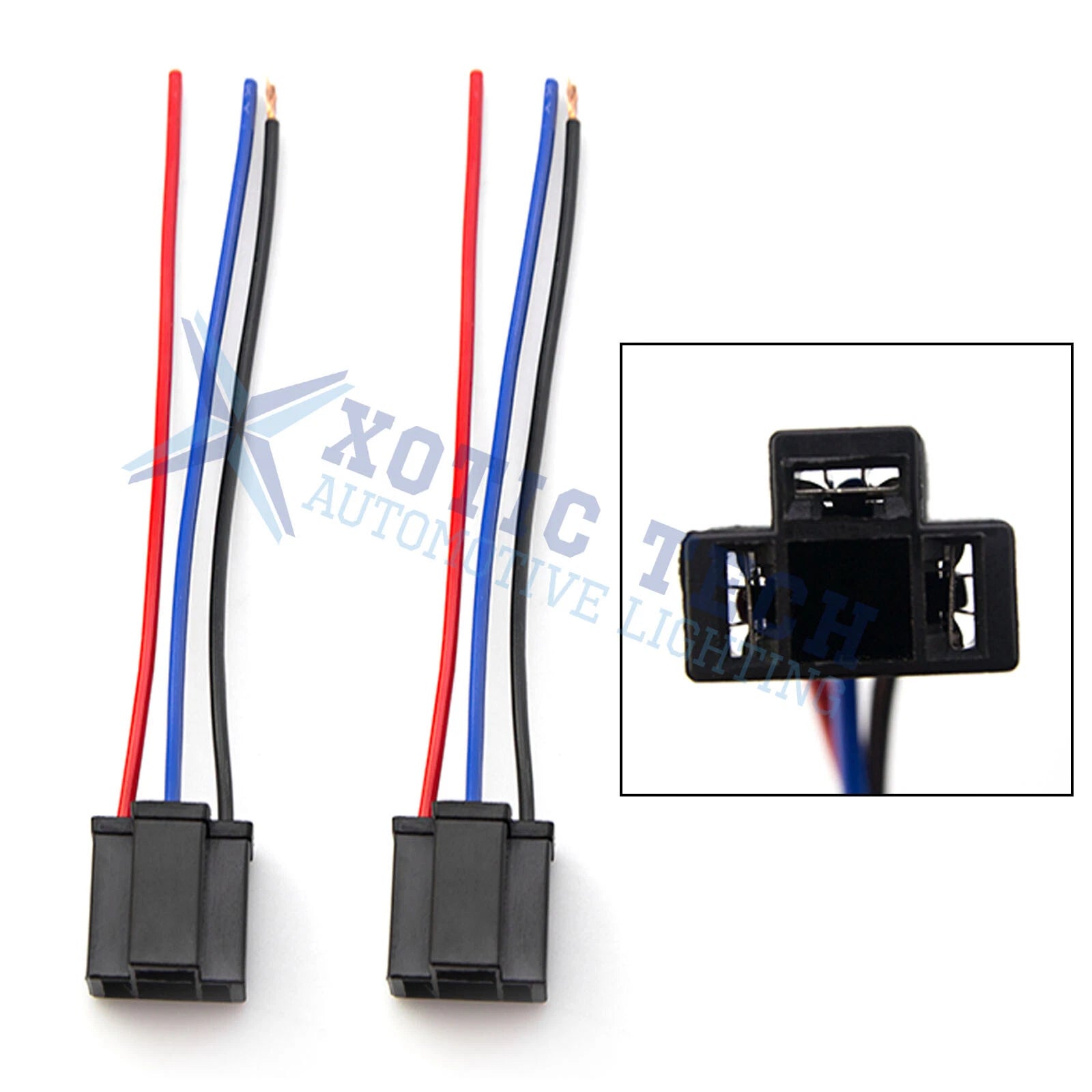 H4 9003 HB2 Extension Female Pigtail Connector for Universal (2018–2028)